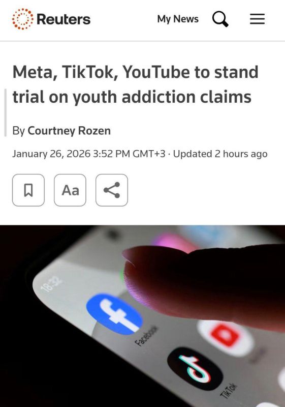 Reuters: ���������� Meta*, TikTok � YouTube ����� ������ �� ����������� ������� ������������ �������� ��������