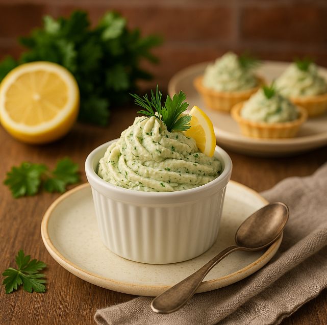 Рыбный мусс с зеленью