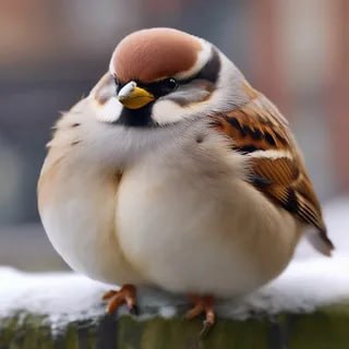 Воробьи пересели на фастфуд и начали набирать вес