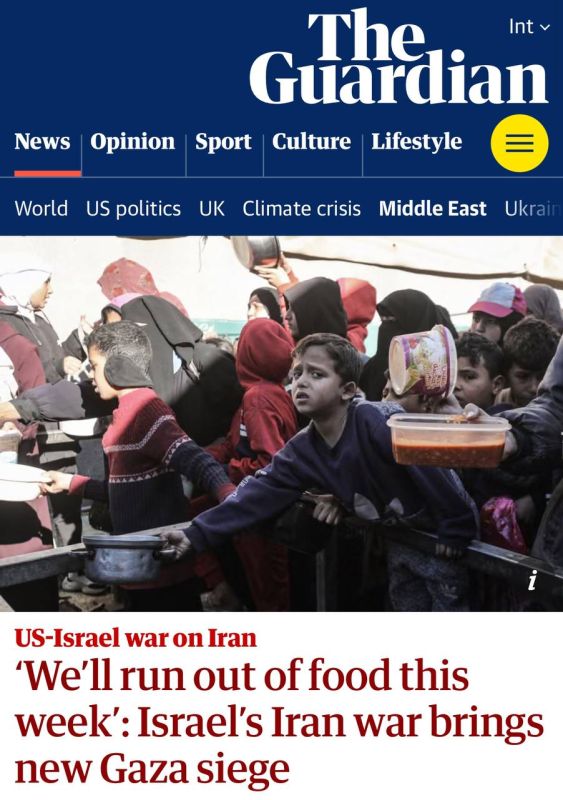 Израиль закрыл КПП в Газу после ударов по Ирану и обрек людей на голод