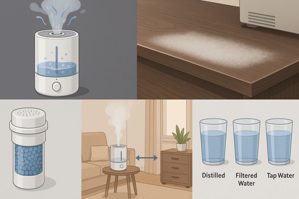 Как избежать белого налета на мебели при использовании увлажнителя?