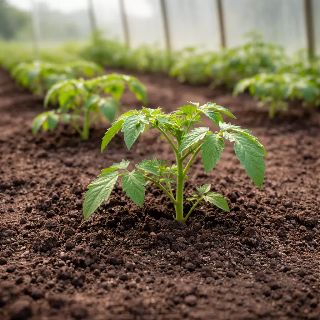 Почему томаты «замирают» после высадки в теплицу