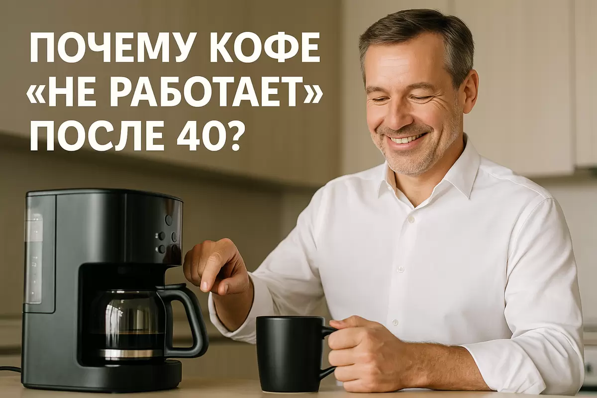 Кофе после 40: почему привычная чашка больше не бодрит