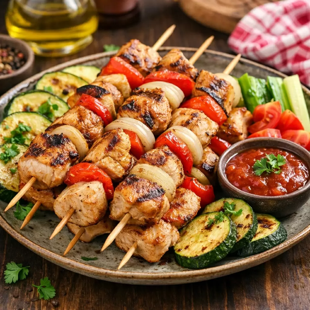 Сочный куриный шашлык в духовке: просто и вкусно