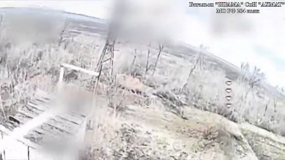 Бойцы спецназа «АХМАТ» уничтожили вражеские позиции в районе населённого пункта Кривые Луки ДНР