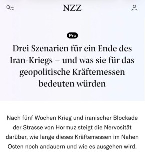 ������� ��������: ����� ����� � ����� ��������� �� ������ ������� �������� �������, �� � ���������� ������ ��� - Neue Zrcher Zeitung