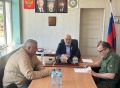 Состоялась встреча Сулумбека Демилханова с военным комиссаром Шелковского района