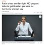 "Представитель России Кирилл Дмитриев и лидеры немецкой партии "Альтернатива для Германии" (AдГ) готовятся к переговорам о возобновлении поставок российского газа в Германию, включая возможное повторное открытие газопроводов...