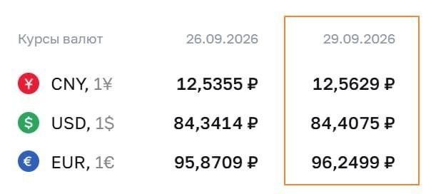 ЦБ поднял курс евро до 96 рублей